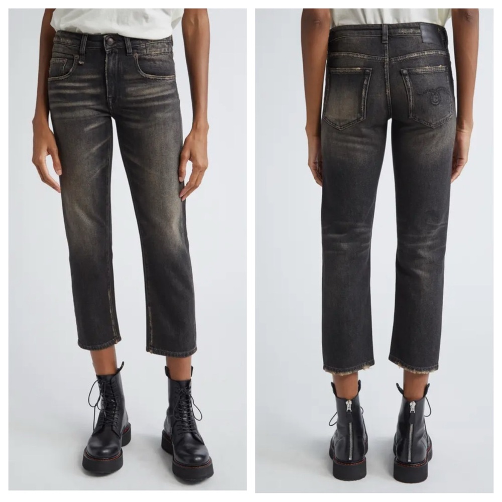 R13 Boy Straight Crop Jeans